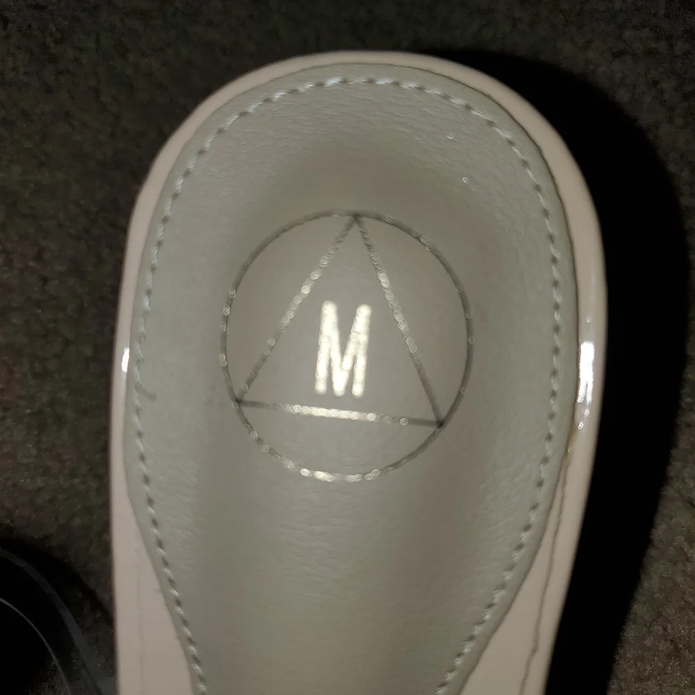 NWOT Misguided Clear Mid Illusion Heel Perspex Sandal, Size 10, Clear/Cr…